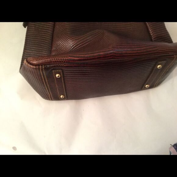 Dooney & Bourke Snake Embossed Print Red - Picture 8 of 11